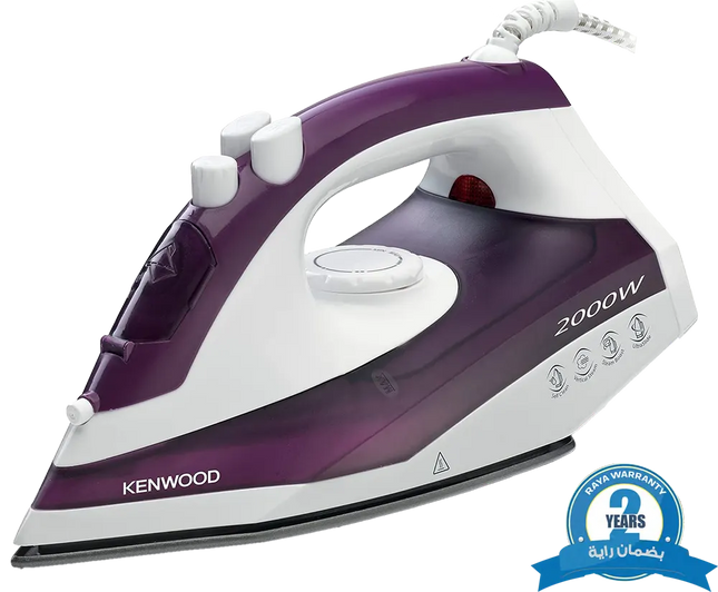 Kenwood Steam Iron , 2000W , 250 ml Tank Capacity , Purple ,( Raya Warranty ) , STP46.000WP