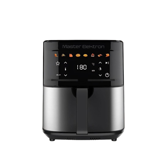 Master Elektron Air Fryer - 1800 Watts - 10 Liter - Digital Display - Stainless Steel - 1035