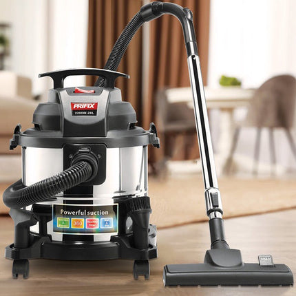 Prifix Tank Vacuum Cleaner, 2200 Watt, Black * Silver, DVC2200