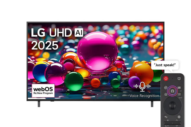 تلفزيون ال جي ذكي 65 بوصة، 4K UHD LED مدمج مع رسيفر - 65UA85006LA  