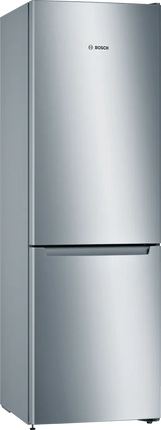 Bosch 302L No-Frost 2-Door Combi Refrigerator KGN36NL30U Bottom Freezer - Silver Inox