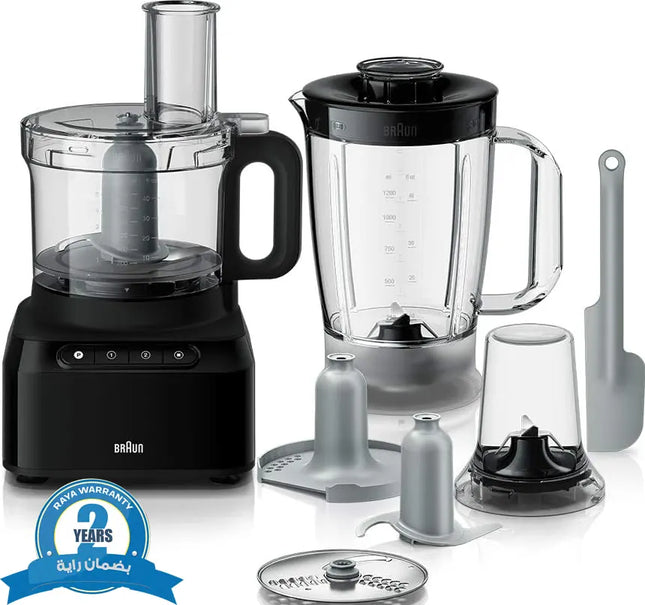 محضر طعام براون، 800 وات، أسود FP3132BK