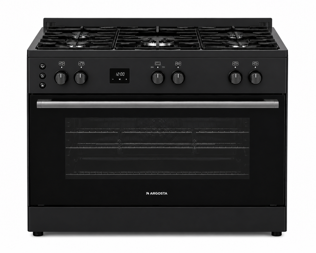Argosta 60x90 Free Standing Gas cooker , black, Full Safety, Digital Timer, Turkish Manufacturing (Model: AR FSS6090)