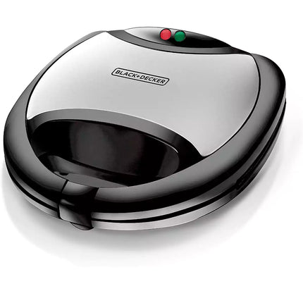 Black & Decker Sandwich Maker, 1 Slice, 750 Watt, Black, TS2000