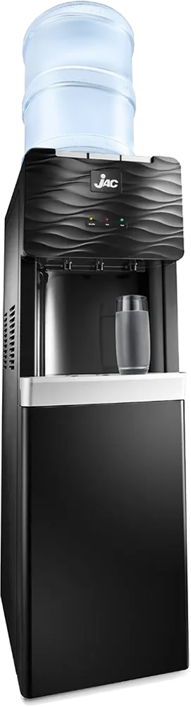 Jac Water Dispenser, 3 Taps (Cold + Hot + Normal), Top Loading, Black, NGWD-C331B - image 2
