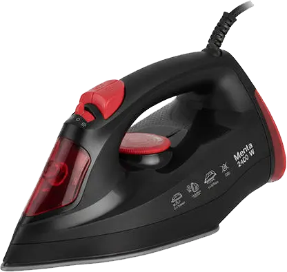 Mienta Steam Iron 2400W SI181740B - Ceramic Soleplate - Black