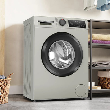 Bosch 8kg Front Load Automatic Washing Machine - WLZ2421SEG - Silver with Black Door
