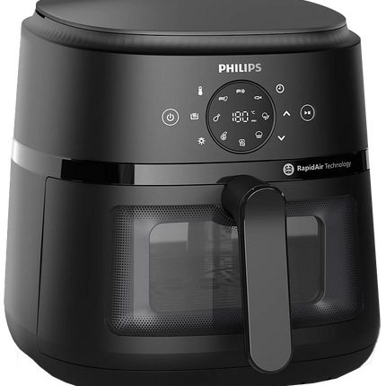 Philips Air Fryer 6.2L 1700W Digital with Window NA230-00 - Black (Raya Warranty)