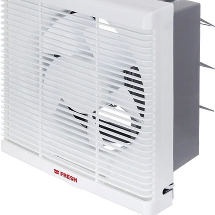 Fresh Kitchen Wall Hood , Frame 35*35cm,inner fan diameter 30cm , Two Directions , Front Grille , White