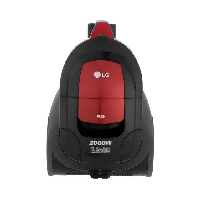 مكنسة إل جي أسطوانية بدون كيس باللون الأحمر - VC5420NNTR 