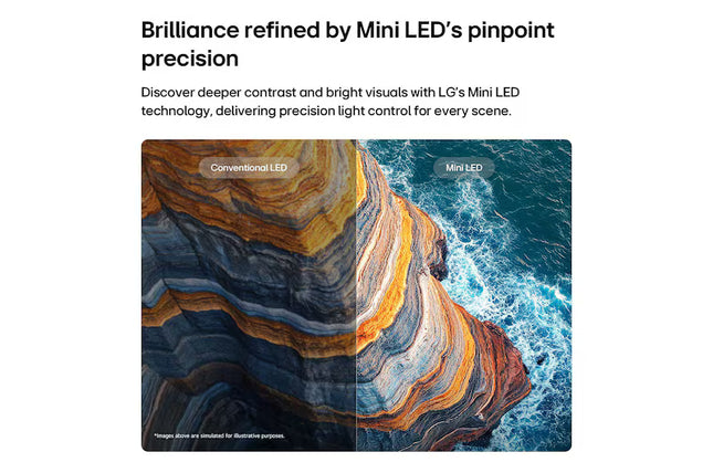 تلفزيون LG QNED AI QNED70 Mini LED 4K Smart TV 2026 الذكي مقاس 65 بوصة
65QNED70B6T
