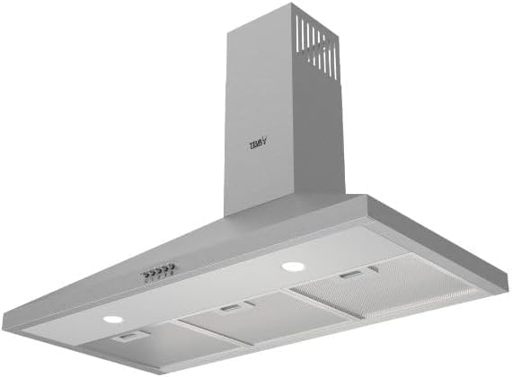 شفاط هرمي TEVA مقاس 90 سم بقوة شفط 800 متر مكعب/ساعة ستانلس ستيل - D004.90-850-X