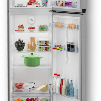 Beko 314L Refrigerator, Silver, RDN350M20SXEG