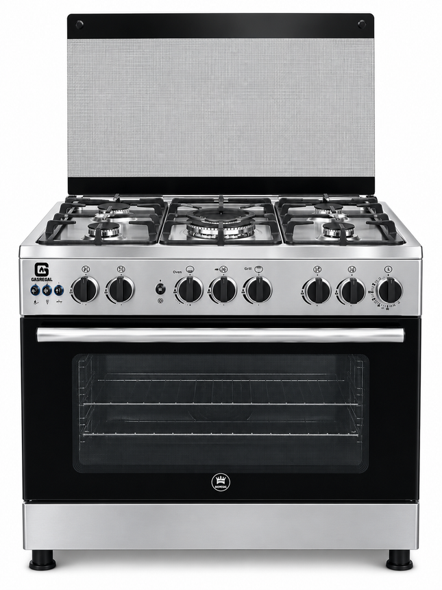 Unionaire 60x90 cm Gas Cooker - Cast Iron - Fan - Stainless Steel - SSVDC443IFSOA GENERAL