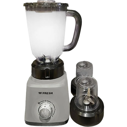 Fresh Chef Blender - 360 Watts - 1.5 Liter - 3 Speeds - 2 Grinders - Gray 4465
