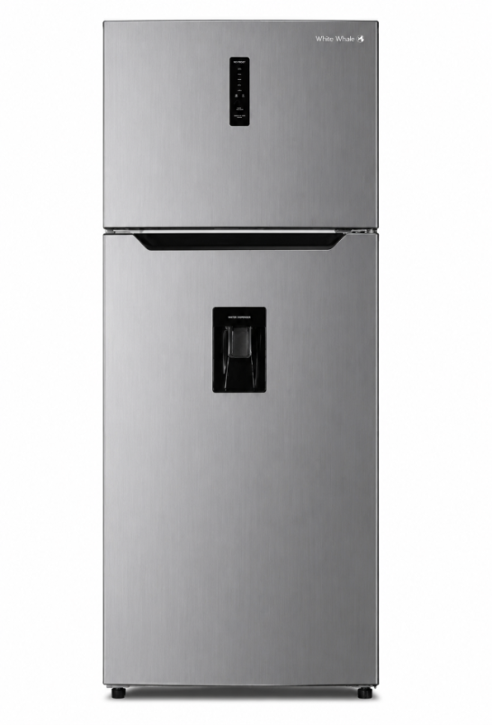 White Whale Top Freezer Refrigerator - 540 Liters - 2 Doors - No Frost - Inverter - Water Dispenser - Digital Display - Stainless Steel - WR5395HSSX