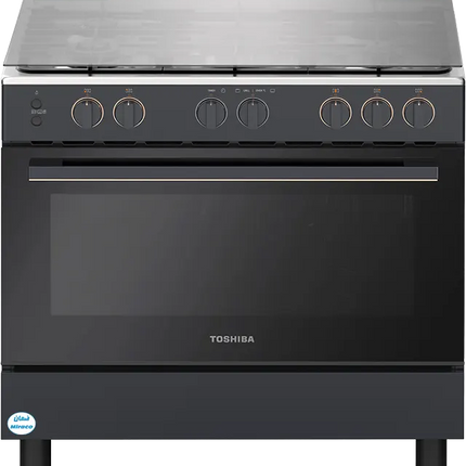 Toshiba 5 Burner 90cm Gas Cooker RLA2-90MG5G(MG)-EM Full Safety - Gray (with Miraco Warranty)