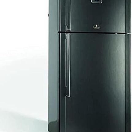 ثلاجة كيريازي بفريزر علوي، سعة 625 لتر، نوفروست، أسود - KHN 625L