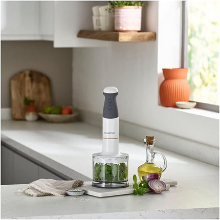 خلاط يدوي Kenwood HBM40.306WH Triblade XL، 850 واط - أبيض 