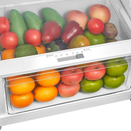 Midea Refrigerator MDRT580MTN46, Tropical Compressor, Active C Fresh Filter,411 L, Bru Steel