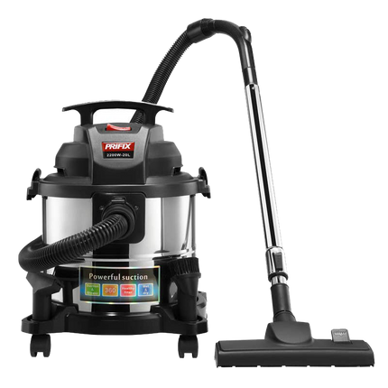 Prifix Tank Vacuum Cleaner, 2200 Watt, Black * Silver, DVC2200