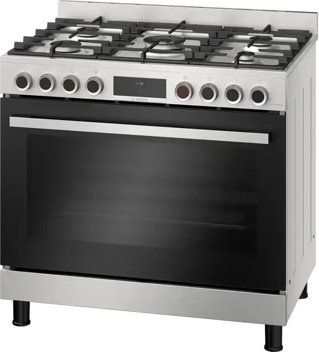 Bosch Series 8 Cooker 5 Burners 90 cm HIZ5G7W51S Digital Full Safety - Stainless Steel