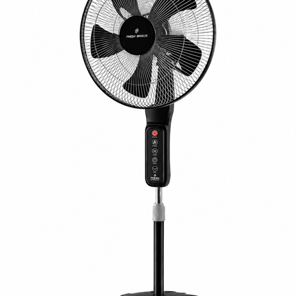Master Elektron Stand Fan - 18 Inch - 5 Blades - 3 Speeds - Black -ME SUMMER TIME  -Apache