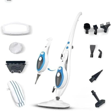 Arshia 10 in 1 Corded Multifunctional Steam Mop, 250 ml, 1000 Watt, Blue White - AS2504-617