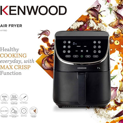 Kenwood HEALTHY FRYER 7L 1800W HFP80.000BK - Black (International Warranty)