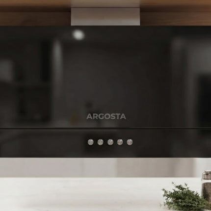 Argosta Inverter Pyramid Range Hood 90cm Black Glass - AR AG90 2TCBL