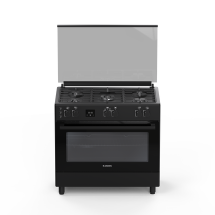 Argosta 60x90 Free Standing Gas cooker , black, Full Safety, Digital Timer, Turkish Manufacturing (Model: AR FSS6090)