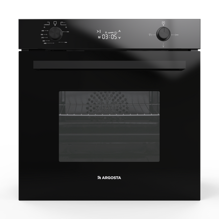 Argosta 60cm Built-in Gas Oven, Black, Safety Device, Fan, Digital Timer, Turkey - Model: AR GO6060S