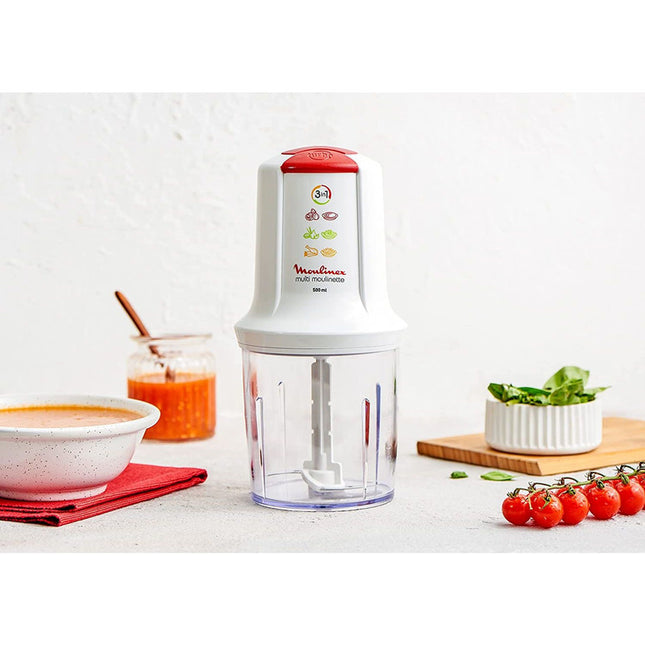 كبة مولينكس كويك مصرى كبير - 500 وات - سعة  500 مل- سرعة واحدة -  أبيض -AT7191