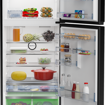 Beko Top Freezer Refrigerator -557 Liter- 2 Doors - Frost-Free - Digital Display - Black - B3RDNE590ZB