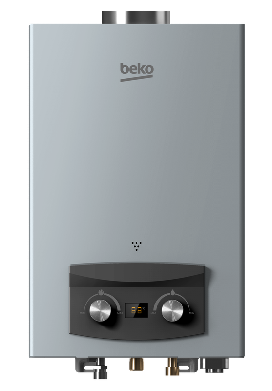 سخان مياة بشاحن بيكو - 6 لتر - شاشة ديجيتال - فضي  BGWH6LS
