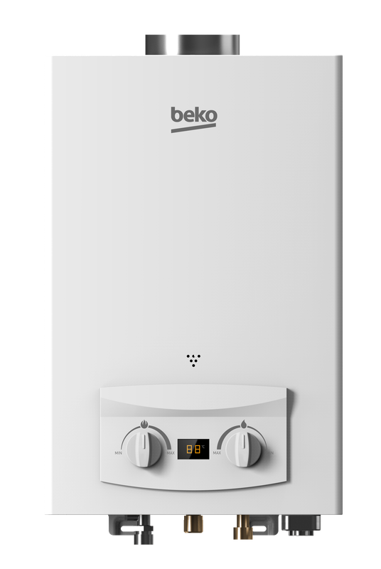 سخان مياة بشاحن بيكو- 6 لتر - شاشة ديجيتال - أبيض BGWH6LW