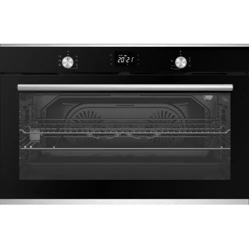 Simfer Built-in Oven 90cm - Gas - Self-Ignition - Full Safety Features - Digital Timer - 2 Fans - Black Glass- BO90GG01