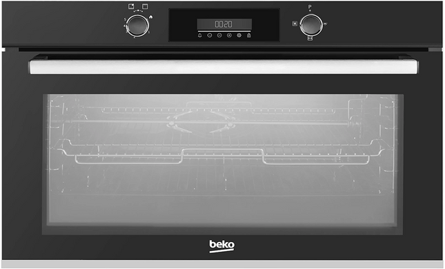 Beko Built-in Oven, 90 cm, 108 liters , Digital Display , Oven Fan , Automatic Ignition, Full Safety, Black, BBWHT12300BS