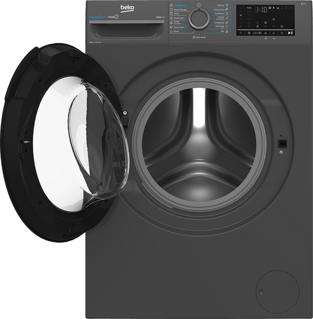 Beko 10kg Front-Load Automatic Washing Machine WFST107XA - ProSmart Inverter - Dark Grey - image 2