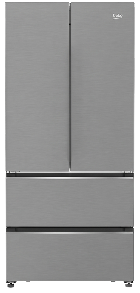 Beko Refrigerator 605 Liters No Frost 4 Doors GNE60500XEG Inverter Digital - Silver