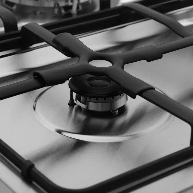 بوتجاز روك 60 × 90 سم فريش - 5 شعلة- غاز -امان كامل -إشعال ذاتي- مروحة -شواية - شاشة ديجيتال -أستانلس ستيل -  CD15559