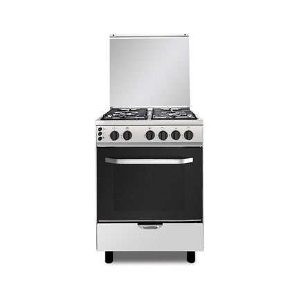 Fresh Rock Wash 60 x 60 cm Gas Cooker - 4 Gas Burners - Self Ignition - Grill - Silver CD16076
