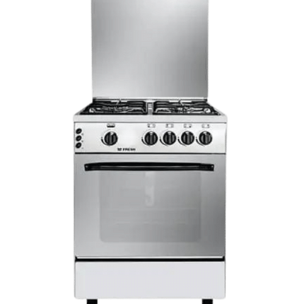 Fresh Rainbow Gas Cooker 60 x 60 cm - 4 Gas Burners - Grill - Self Ignition - Stainless Steel CD17267