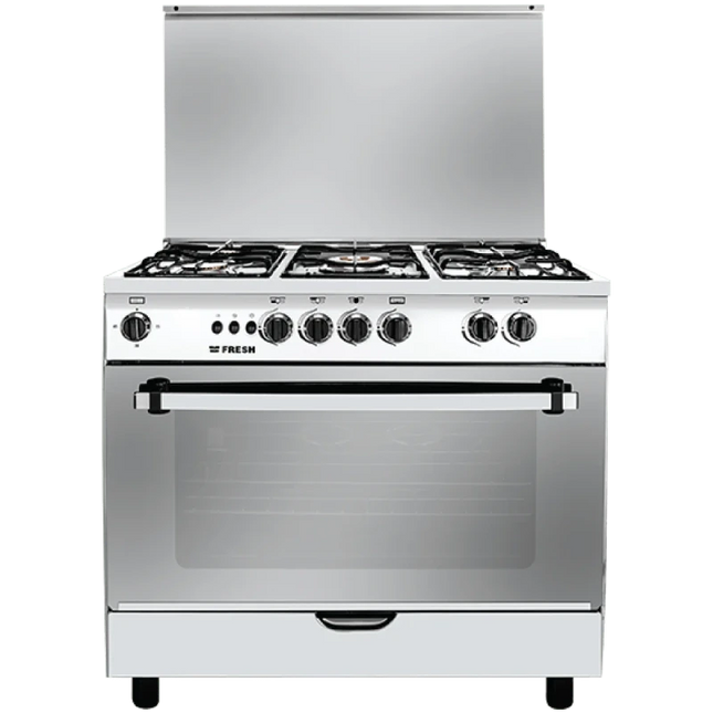 بوتجاز جامبو ستار 60 × 90 سم  فريش- 5 شعلة- غاز - إشعال ذاتي- مروحة -شواية -أستانلس ستيل - CD20584