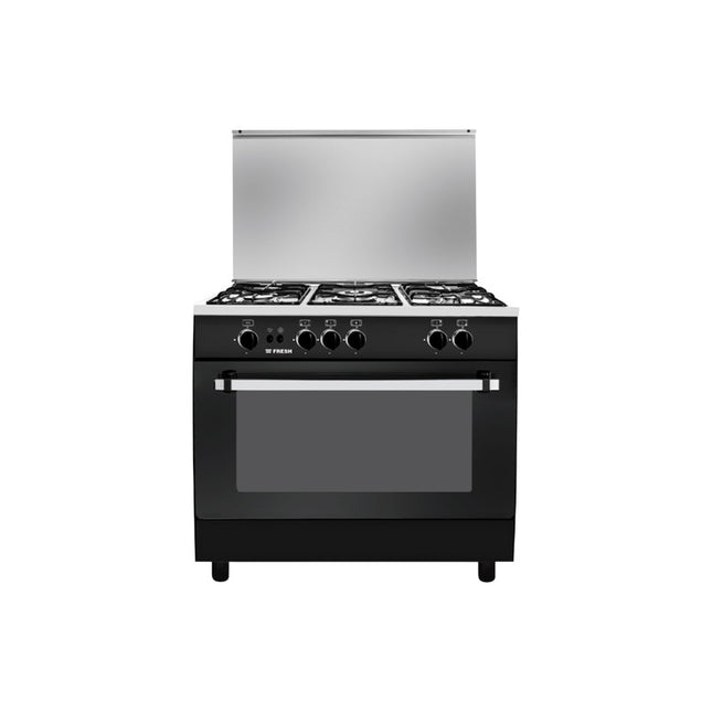 بوتجاز جامبو ستار 60 × 90 سم فريش- 5 شعلة - غاز - إشعال ذاتي- مروحة -شواية -اسود - CD20798