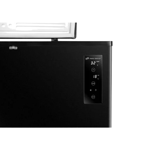 Master Electron Horizontal Deep Freezer - 250 Liters - Defrost - Smart - Digital Display - Black- CHF-250BS