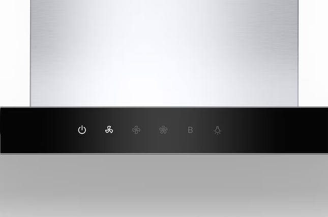 شفاط مطبخ مدمج على شكل حرف T من إل جي، 60 سم، طراز HC7Z2425S، تحكم باللمس - زجاج أسود × ستانلس ستيل

