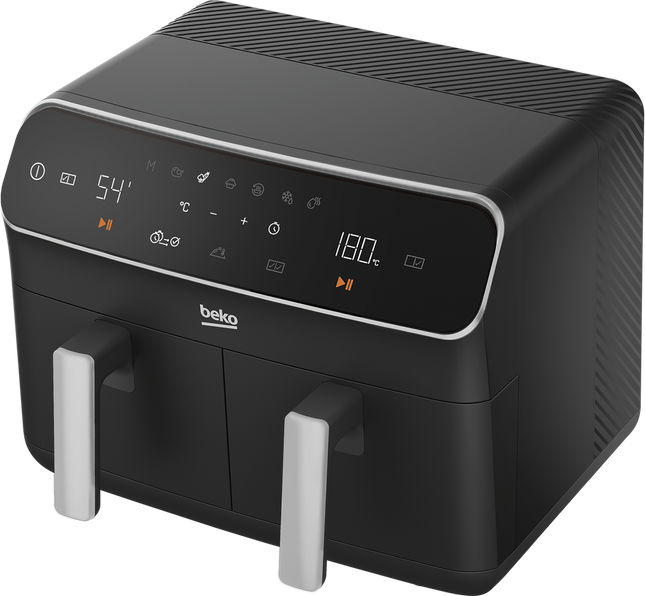 قلاية هوائية 2×1 بيكو- 8.5 لتر- 2400 وات - شاشة ديجيتال- أسود-  FRL5388B  
