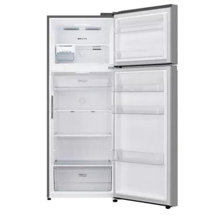 ثلاجة بفريزر علوي ال جي- 461 لتر- 2 باب -  نو فروست - انفرتر- فضي - GLB602PFWQ