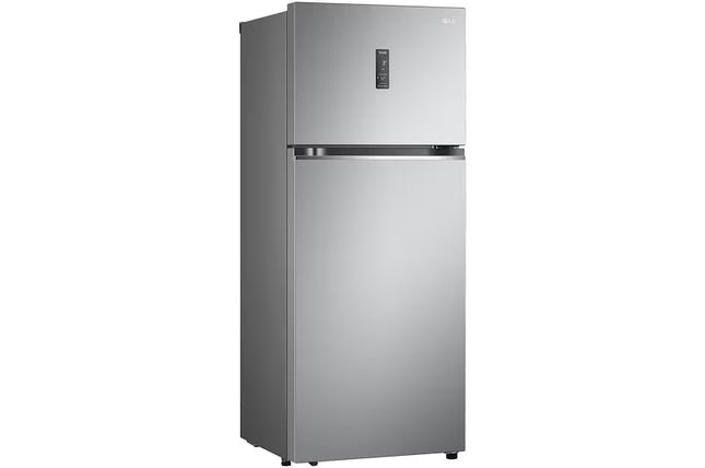 LG Top Freezer Refrigerator - 461 Liters - 2 Doors - No Frost - Side Cooling - Inverter - Digital Display - Silver GN-B602PFBQ